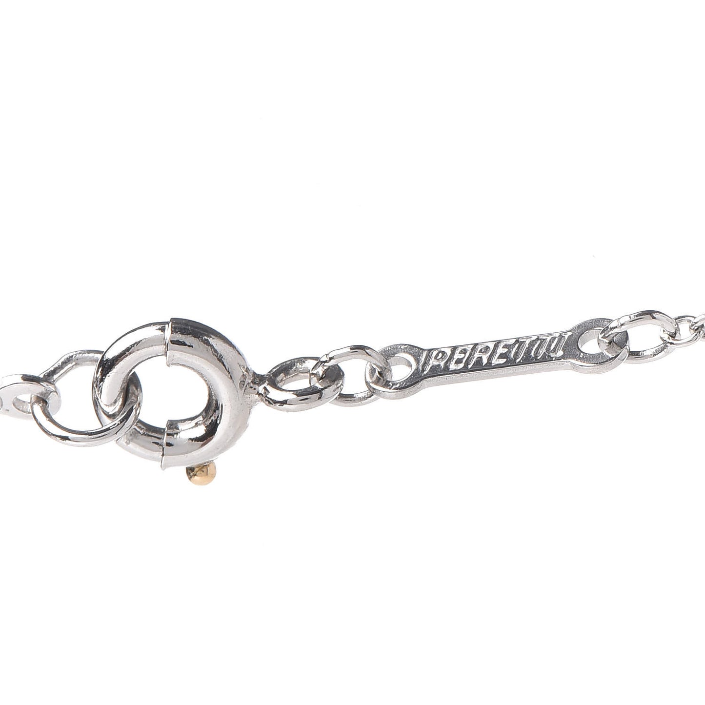 Platinum Diamond 16mm Elsa Peretti Cross Pendant Necklace