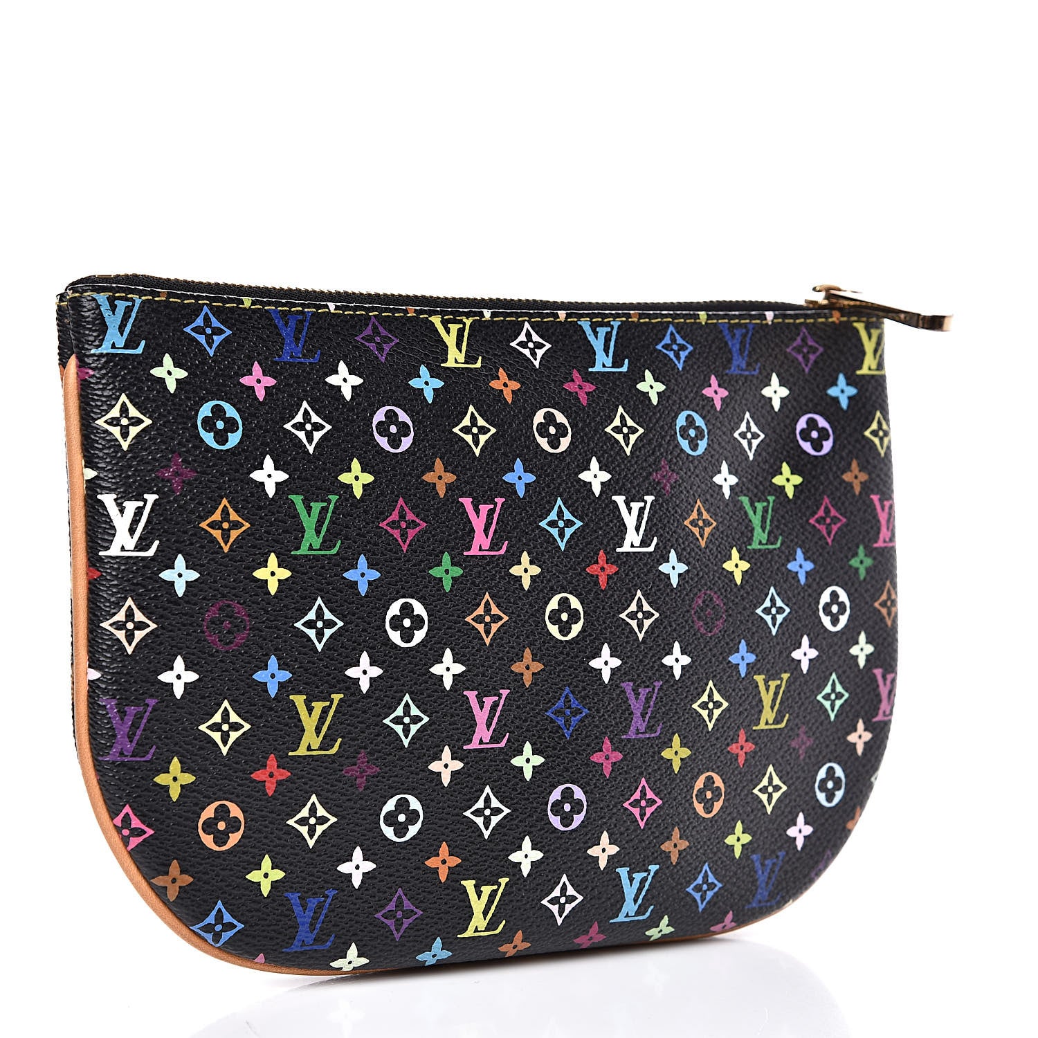 Louis Vuitton Monogram Multicolor Pochette Plate GM Black 3 of 10