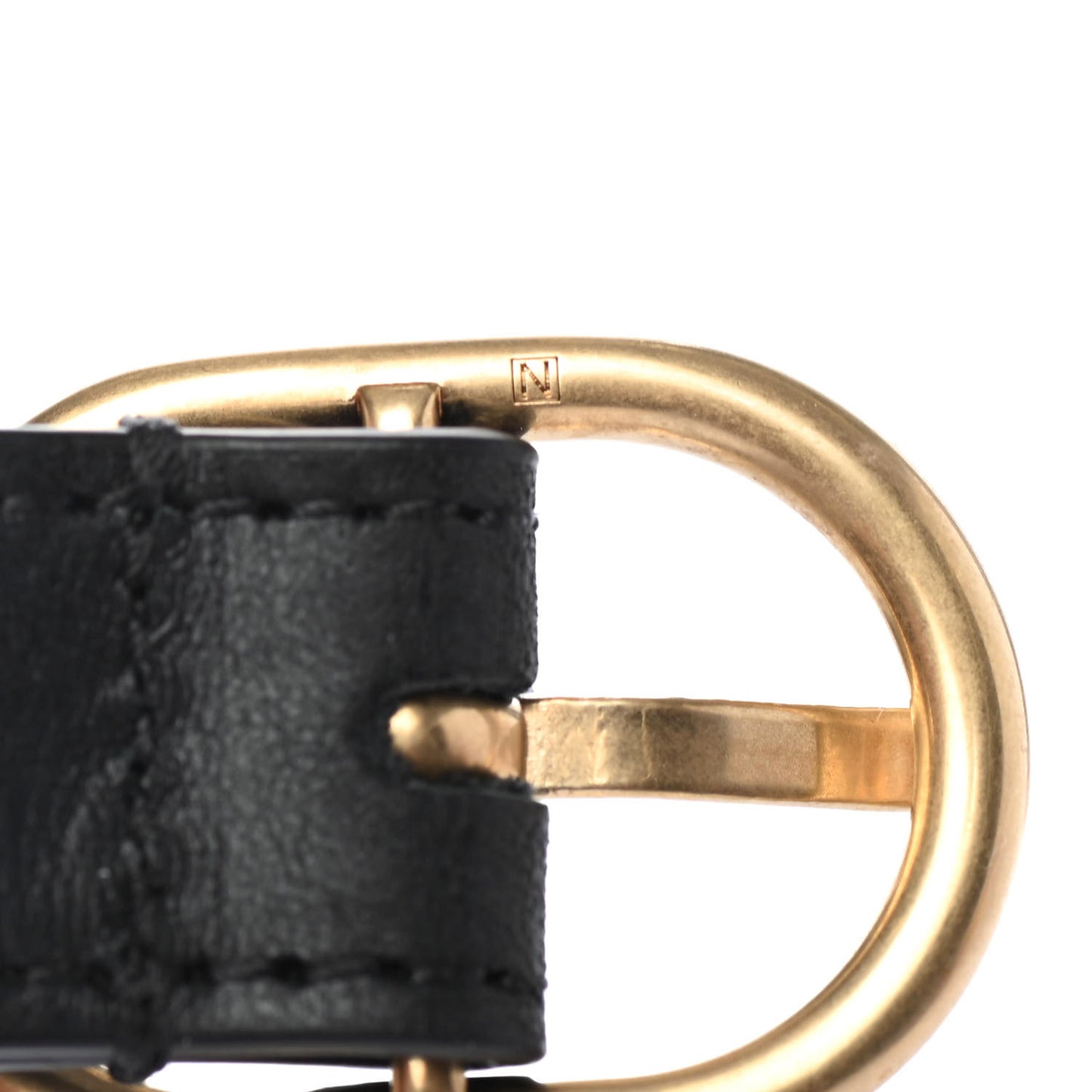 Calfskin Horse Head Choker Black