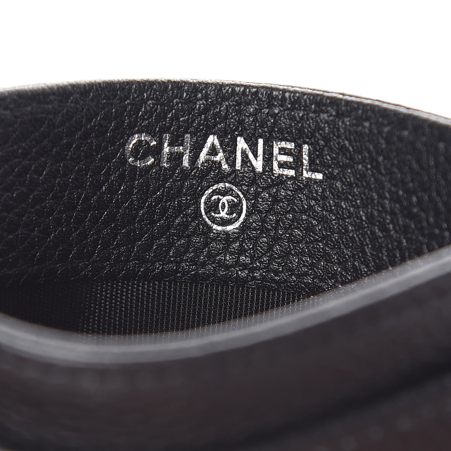 Chanel Grained Calfskin CC Card Holder Black 6 of 8