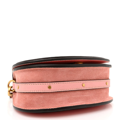 Chloe Calfskin Suede Small Nile Bracelet Bag Washed Pink 4 of 11