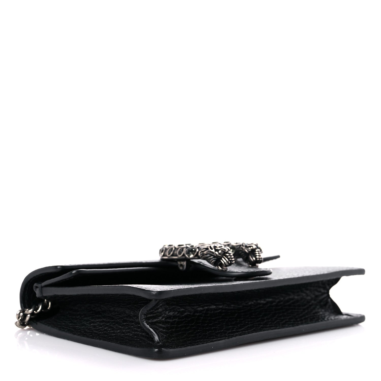 Gucci Calfskin Super Mini Dionysus Shoulder Bag Black 4 of 11