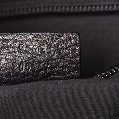 Gucci Denim Monogram Messenger Bag Black 7 of 14