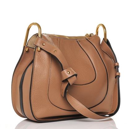 Chloe Grained Calfskin Small Hayley Hobo Nut 3 of 6