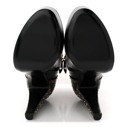 Louis Vuitton Soft Calfskin Monogram Afterglow Platform Ankle Boots 39 Black 7 of 11