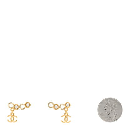 Chanel Pearl Coco Earrings Gold 2 of 5