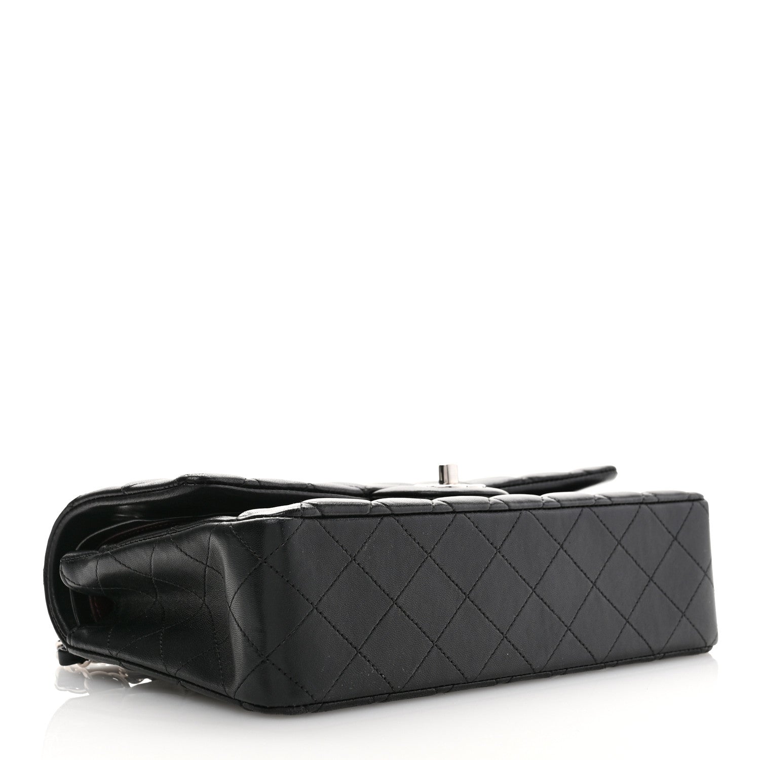 Chanel Lambskin Quilted Medium Double Flap Black 4 of 12