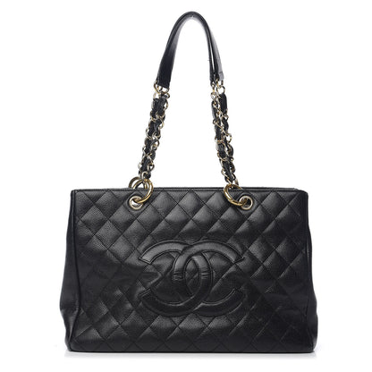 Chanel Caviar Quilted Grand Shopping Tote GST Black 1 of 10