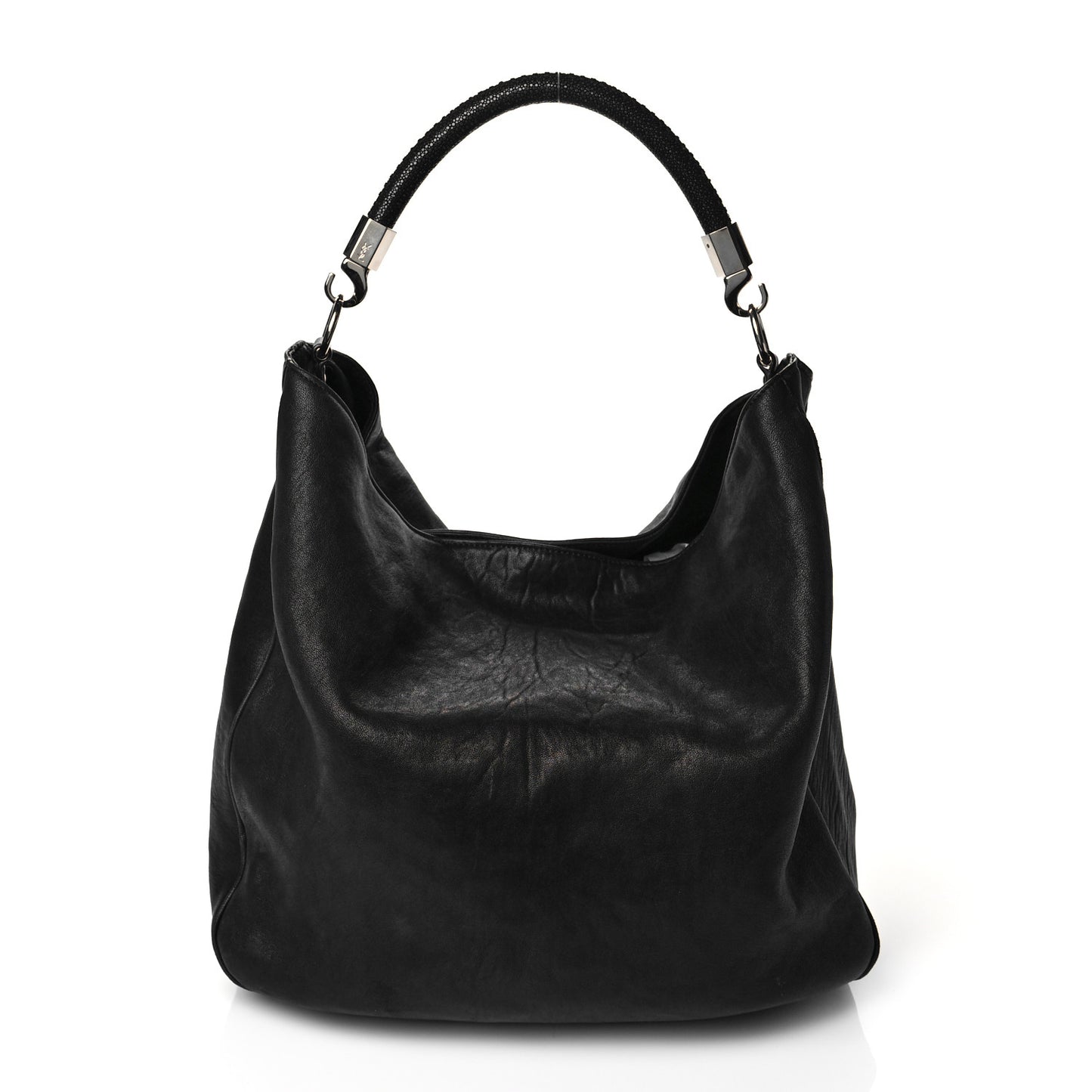 Stingray Embossed Large Roady Hobo Black