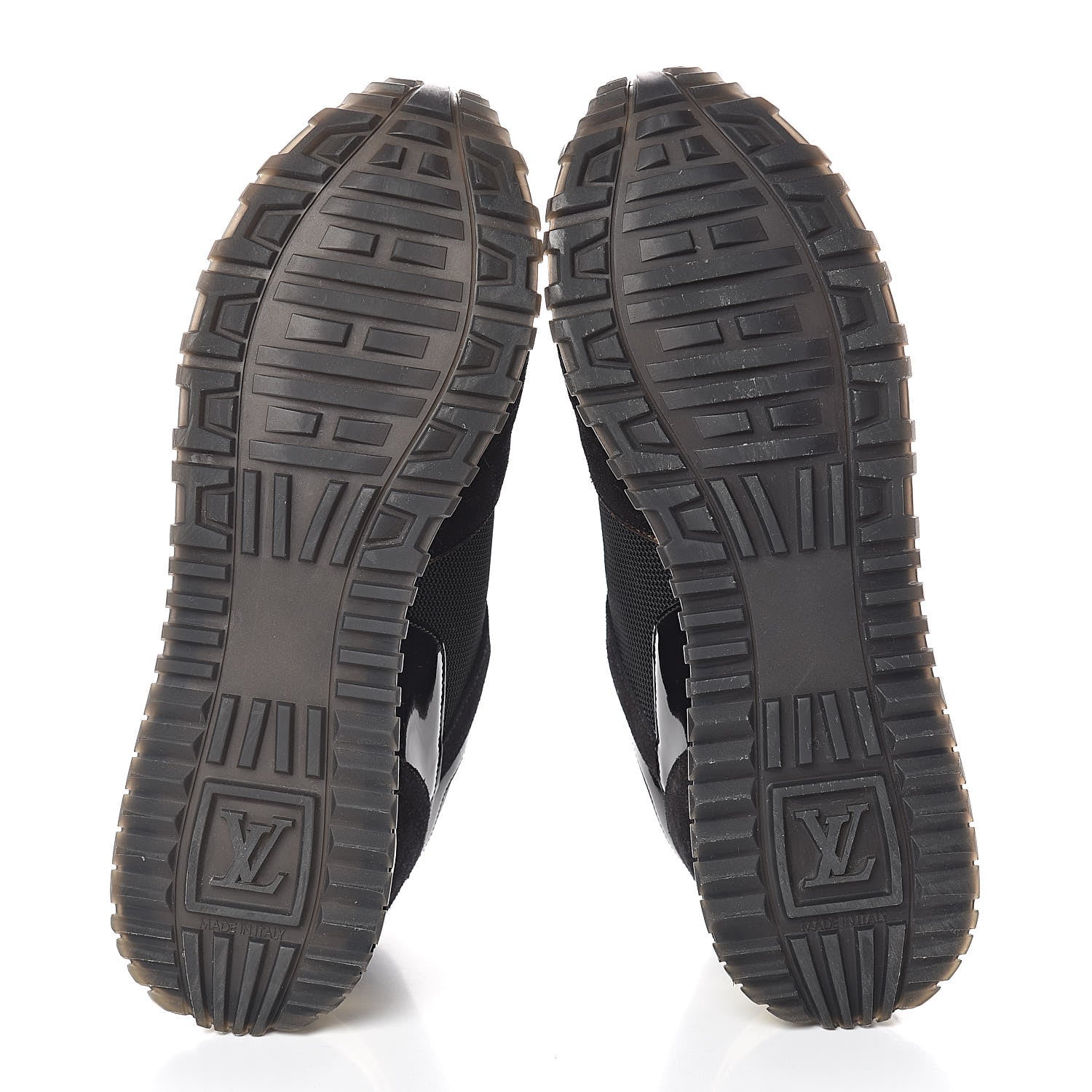 Louis Vuitton Suede Monogram Run Away Sneakers 38.5 Black 7 of 10