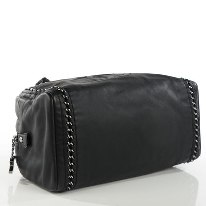 Chanel Smooth Calfskin Medium Luxe Ligne Bowler Black 4 of 7