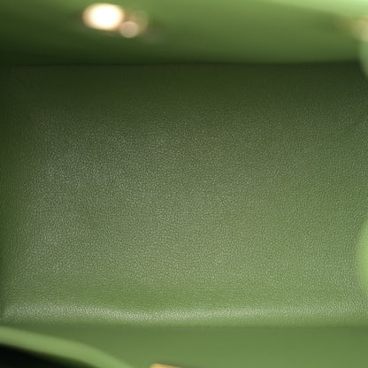 Chanel Caviar Quilted Mini Bucket Bag Green 5 of 10