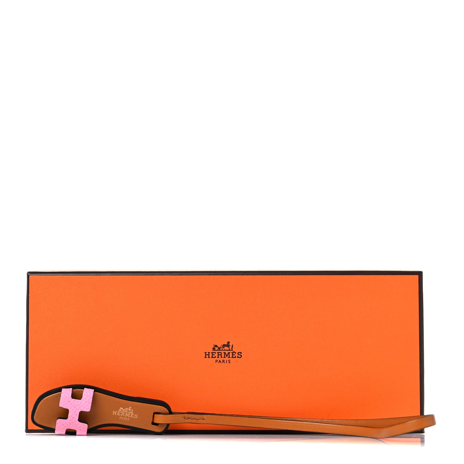 Hermes Epsom Butler Calfskin Hunter Oran Nano Bag Charm Rose Confetti Sable 5 of 5