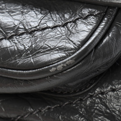 Saint Laurent Crinkled Calfskin Matelasse Monogram Baby Niki Chain Satchel Storm 12 of 14