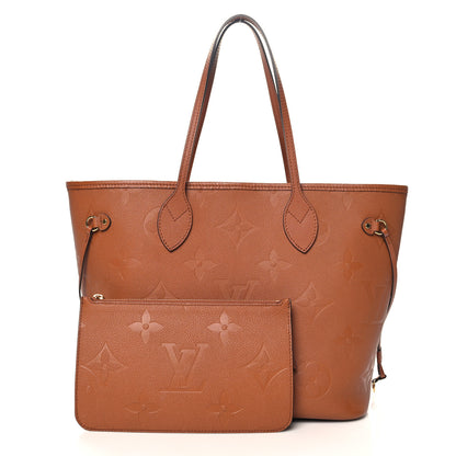 Louis Vuitton Empreinte Monogram Giant Neverfull MM Cognac 3 of 11