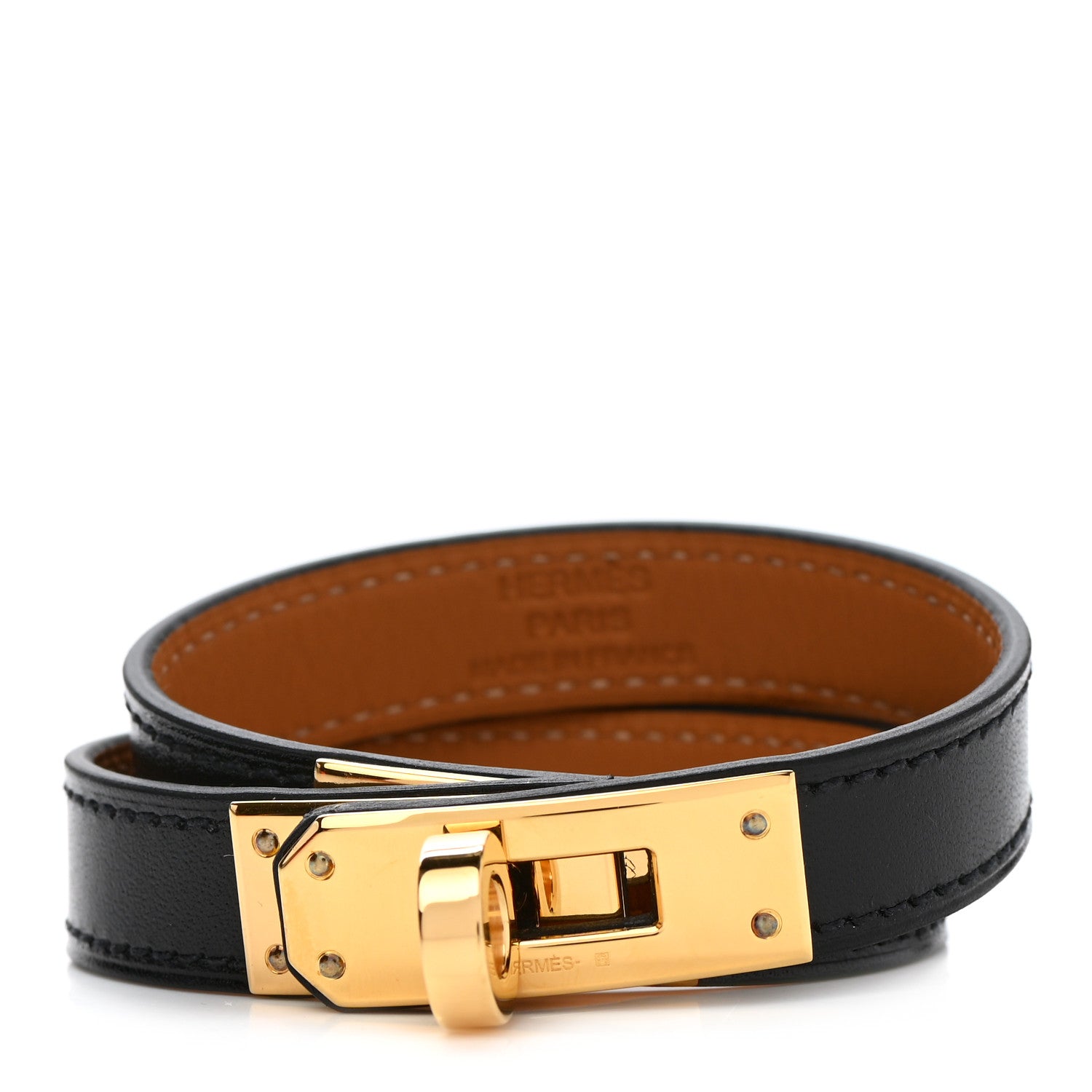 Hermes Box Kelly Double Tour Bracelet T2 Black 1 of 6