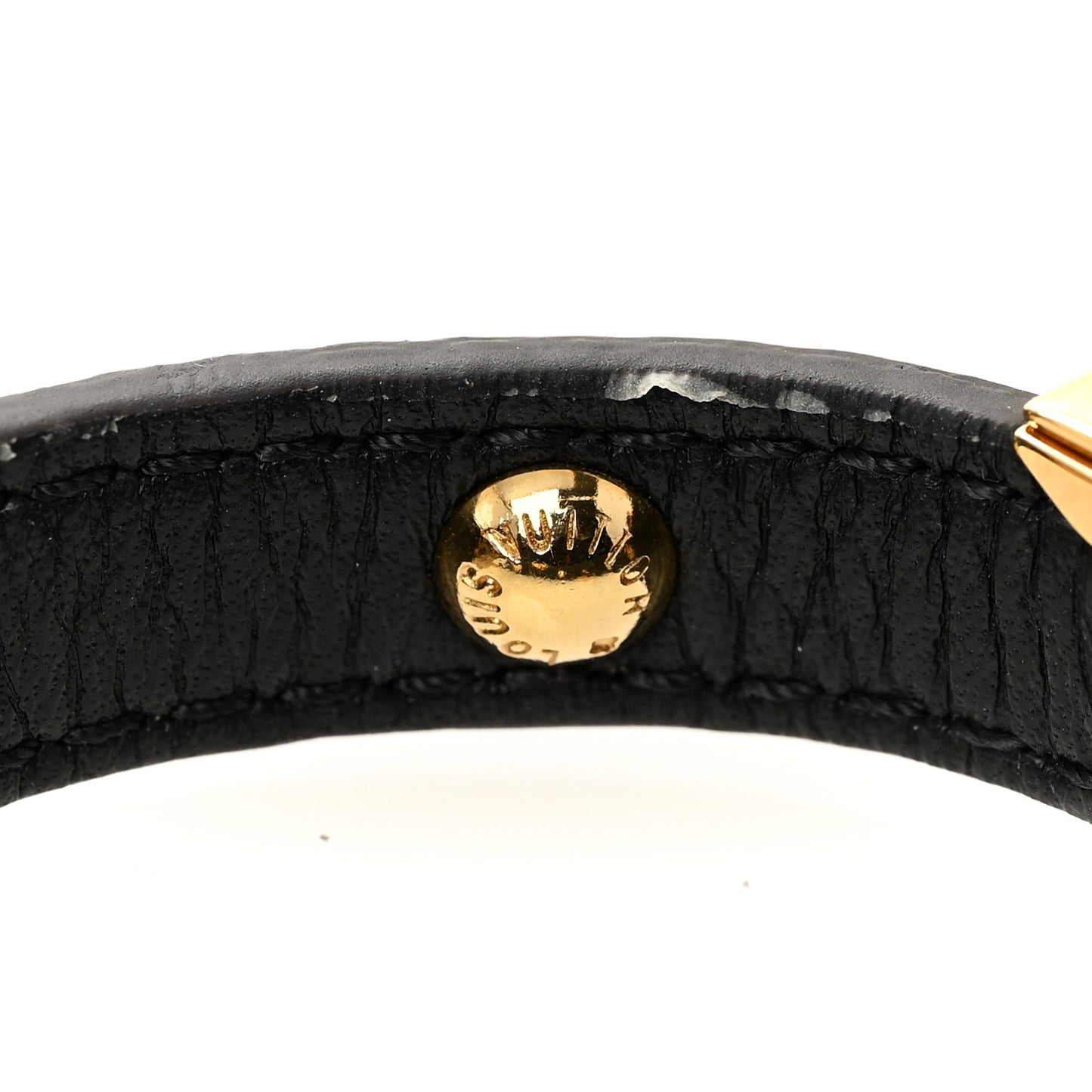 Monogram LV Crown Reversible Bracelet 17 Black