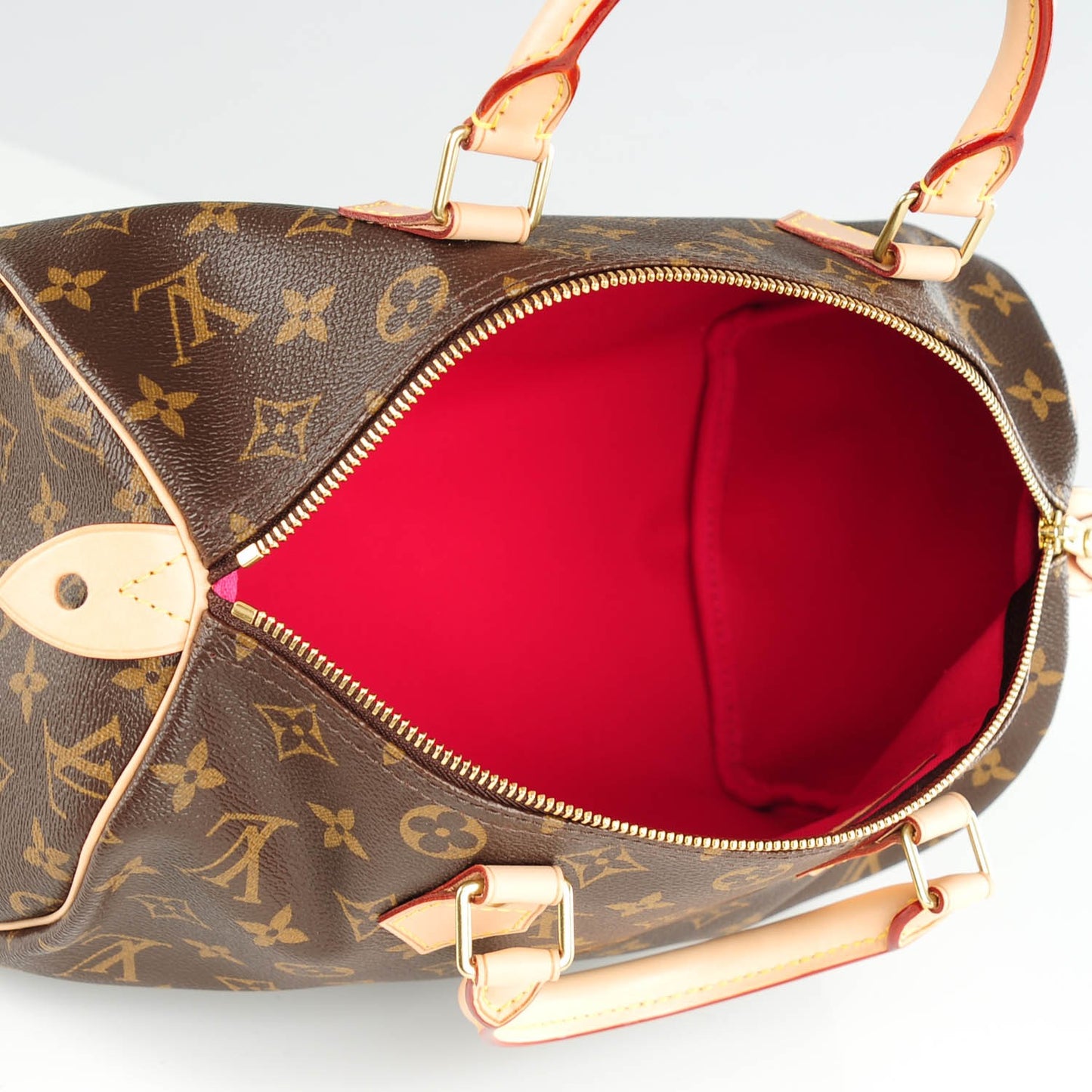 Monogram My LV Heritage Speedy 30 White Fuchsia