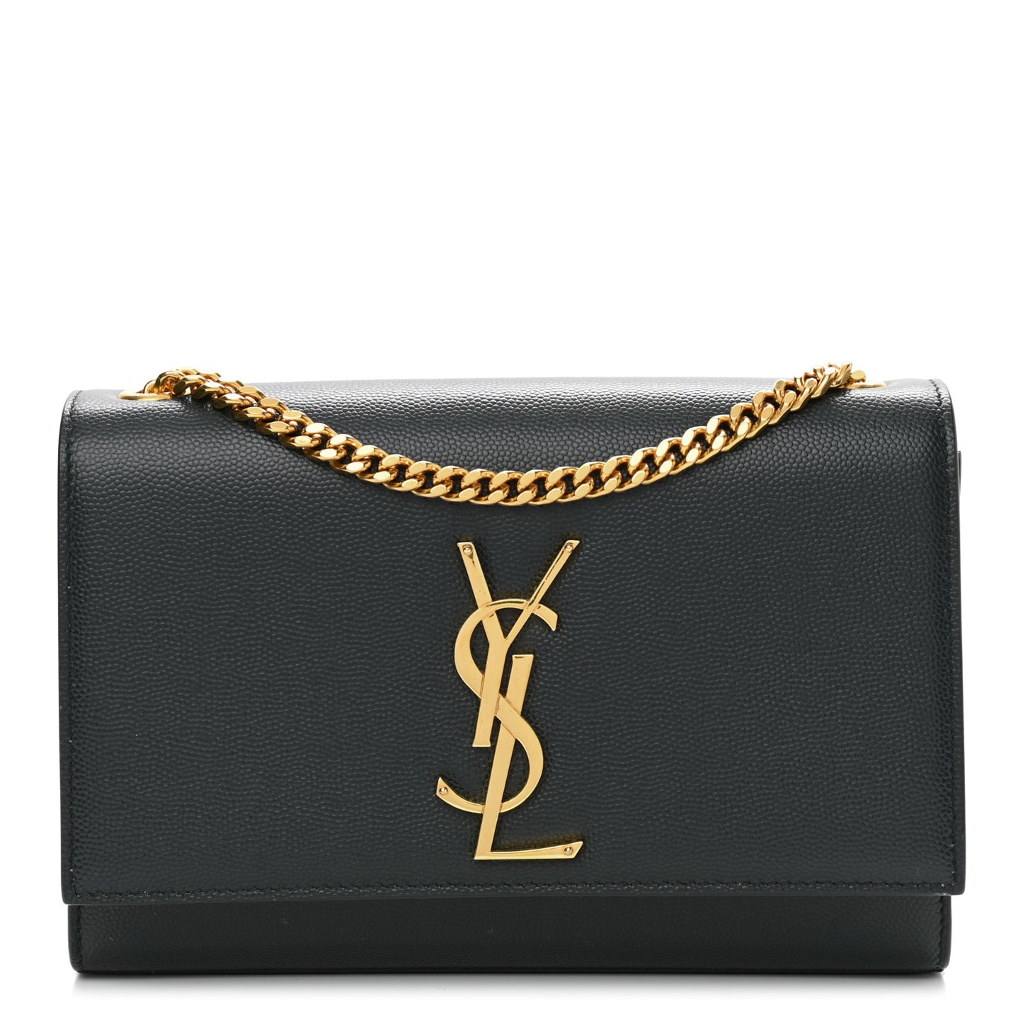 Grain De Poudre Small Monogram Kate Satchel Teal Green