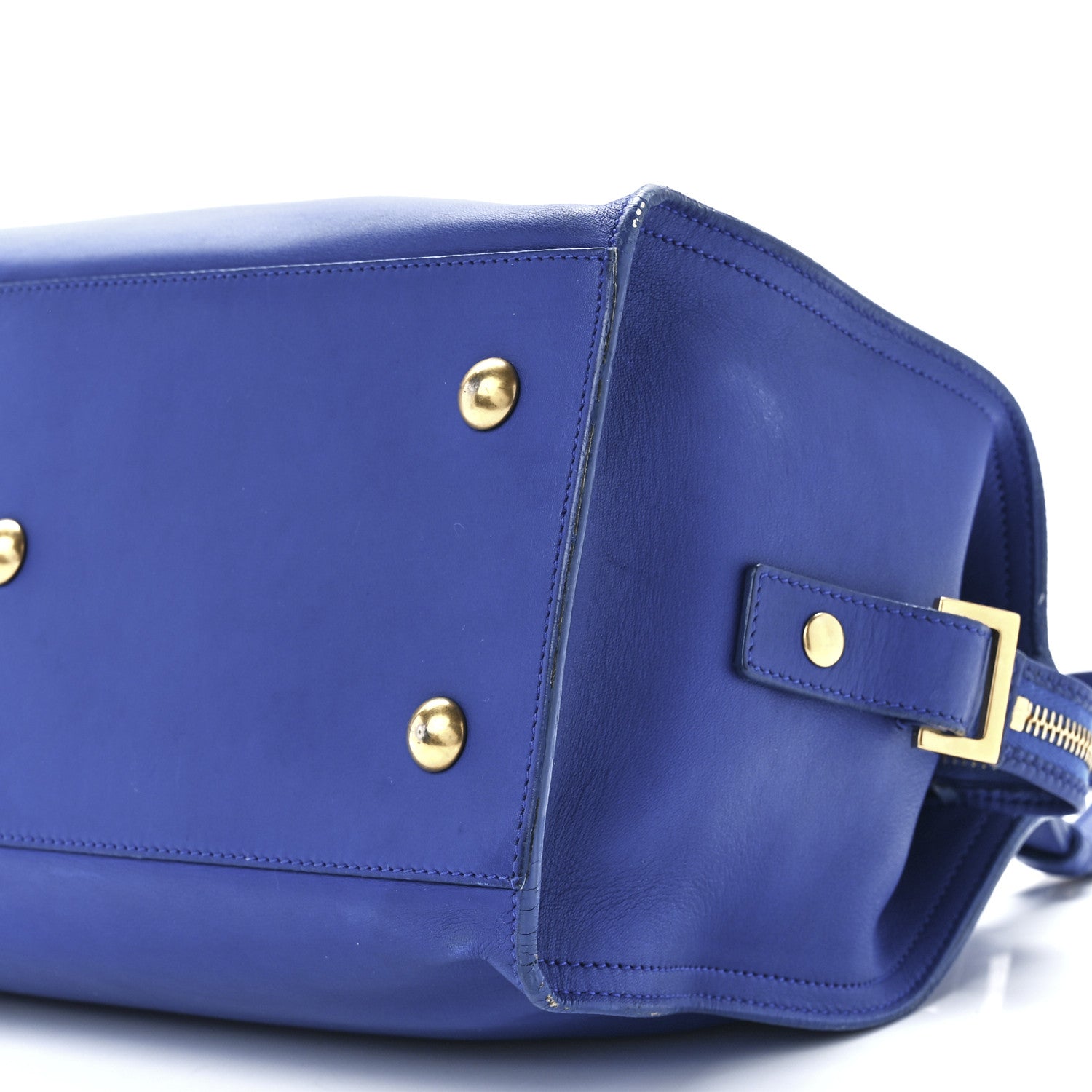 Saint Laurent Calfskin Small Classic Y Cabas Royal Blue 11 of 13