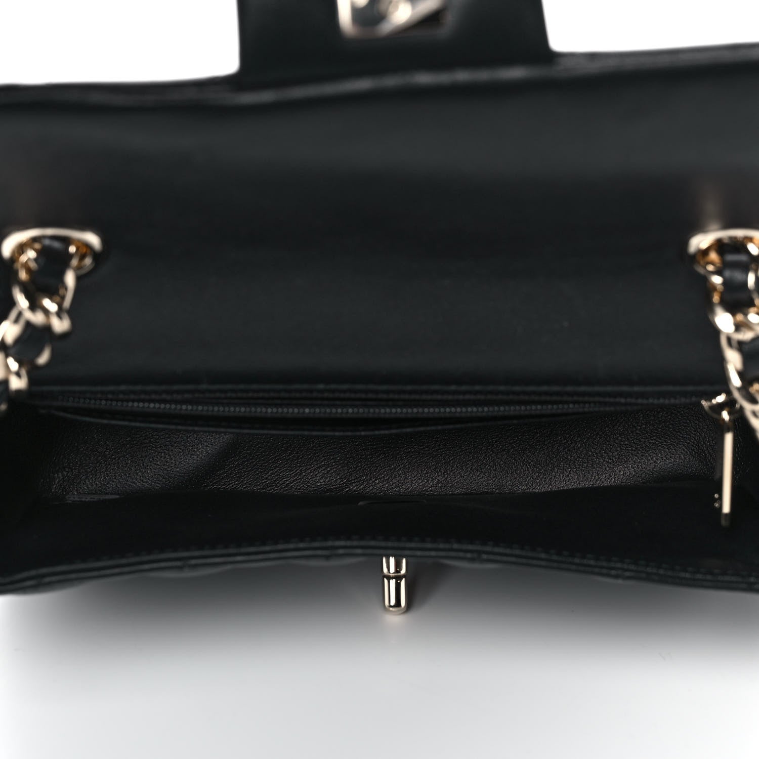 Chanel Lambskin Quilted Mini Coco Charms Rectangular Flap Black 5 of 12