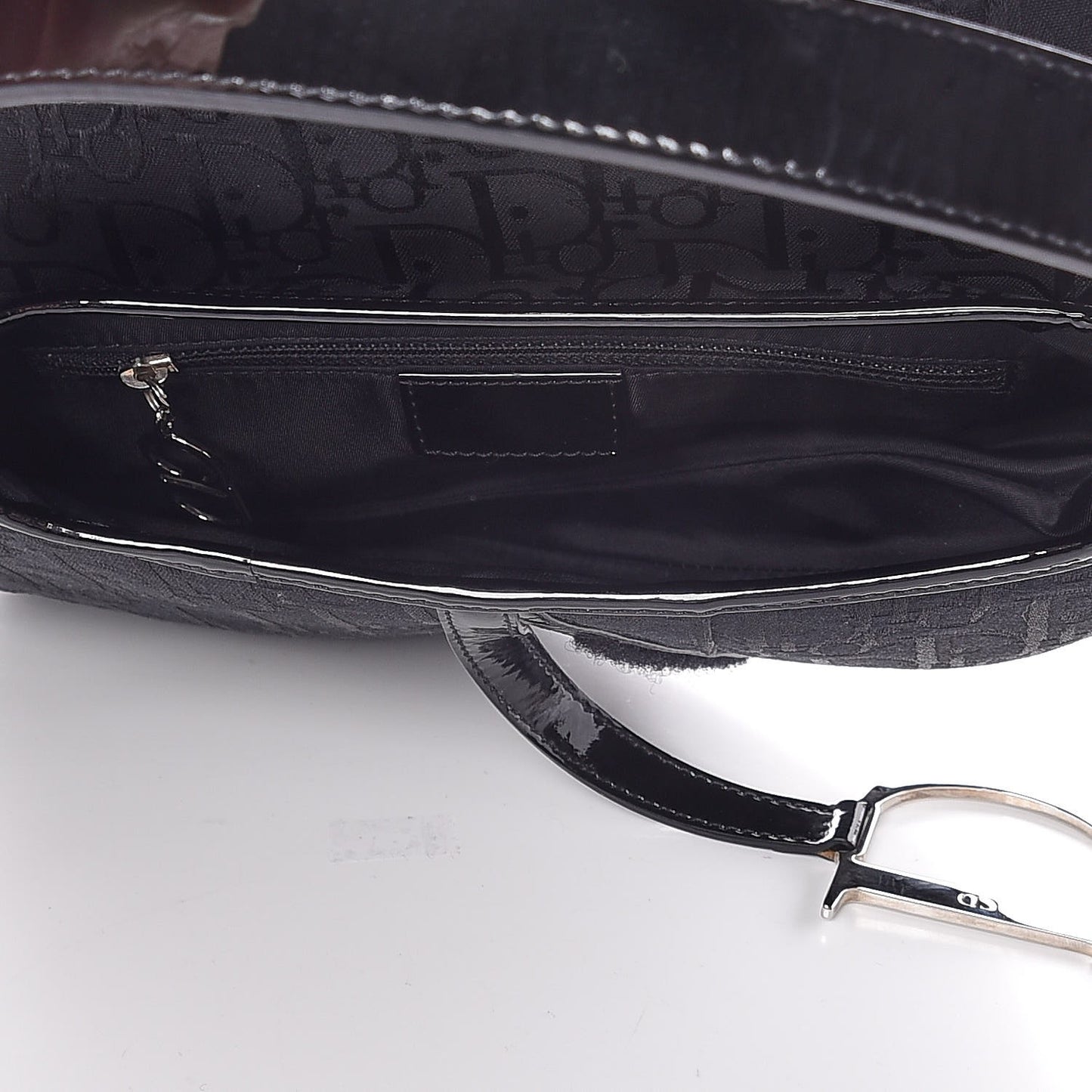 Monogram Saddle Bag Black