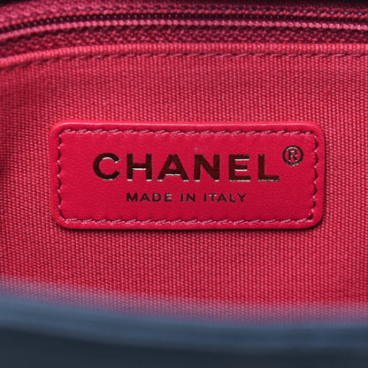 Chanel Calfskin Stitched Small Shopping Tote Black 6 of 9