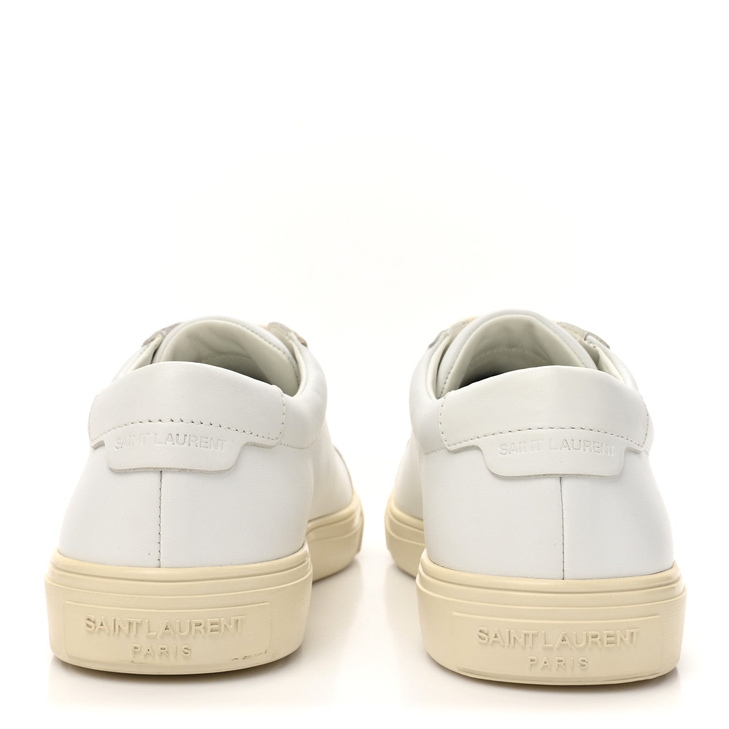 Saint Laurent Calfskin Andy Low Top Sneakers 35 Blanc Optique 5 of 10
