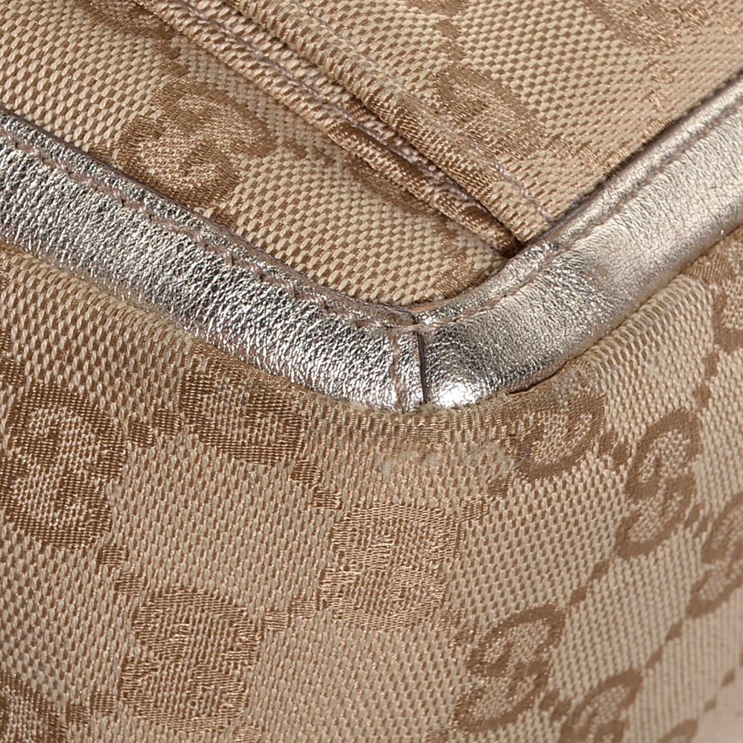 Monogram Abbey Tote Silver