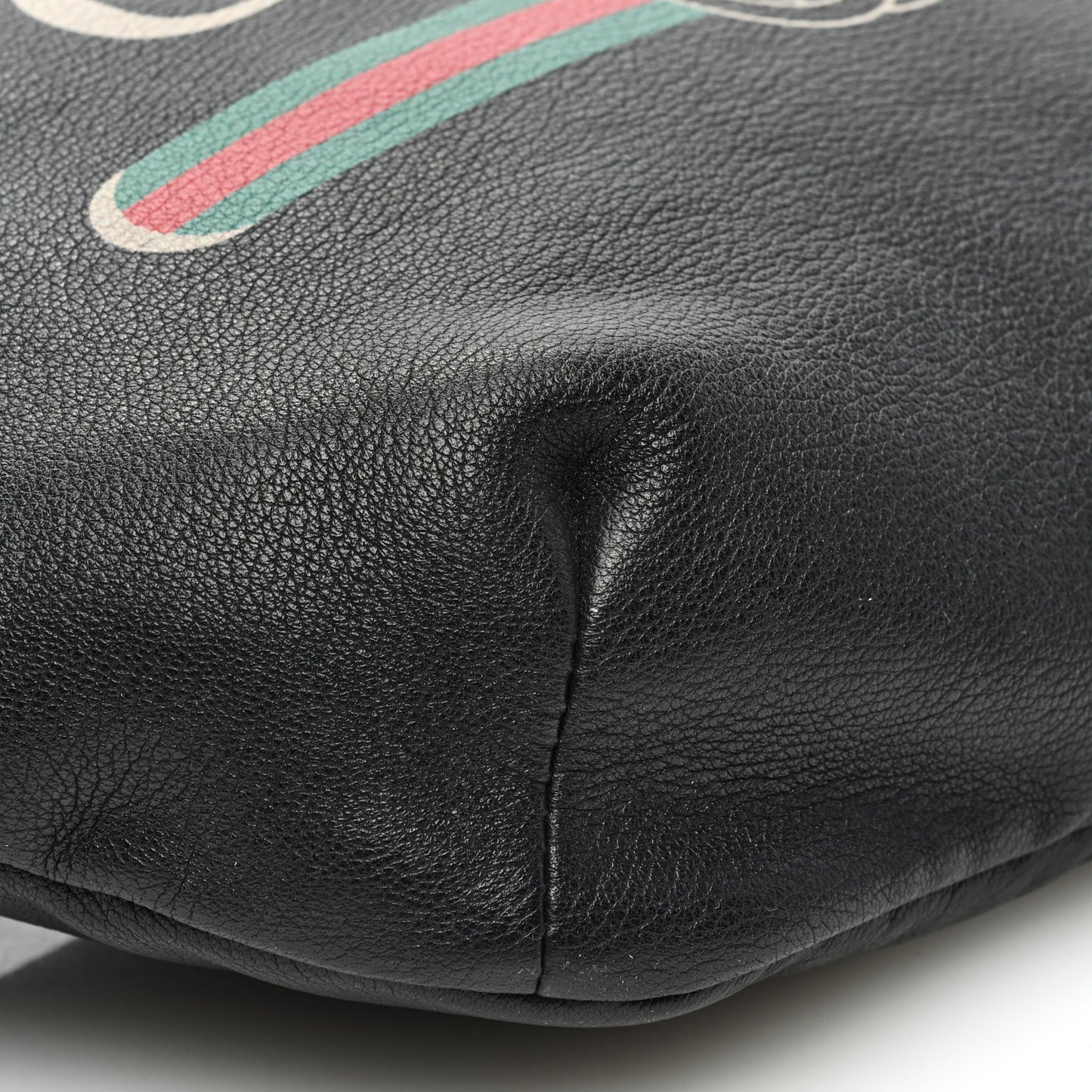 Grained Calfskin Logo Belt Bag Black