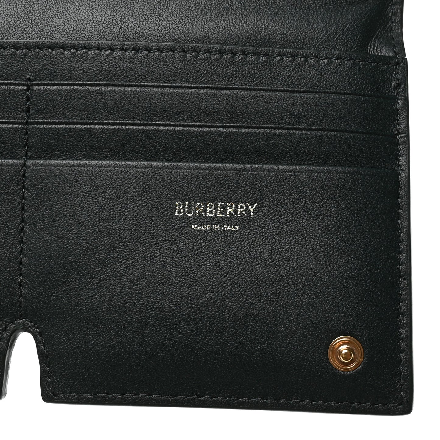 Calfskin B Cut Large Bi-Fold Puffy Wallet Vine