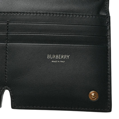 Burberry Calfskin B Cut Large Bi-Fold Puffy Wallet Vine 6 of 8