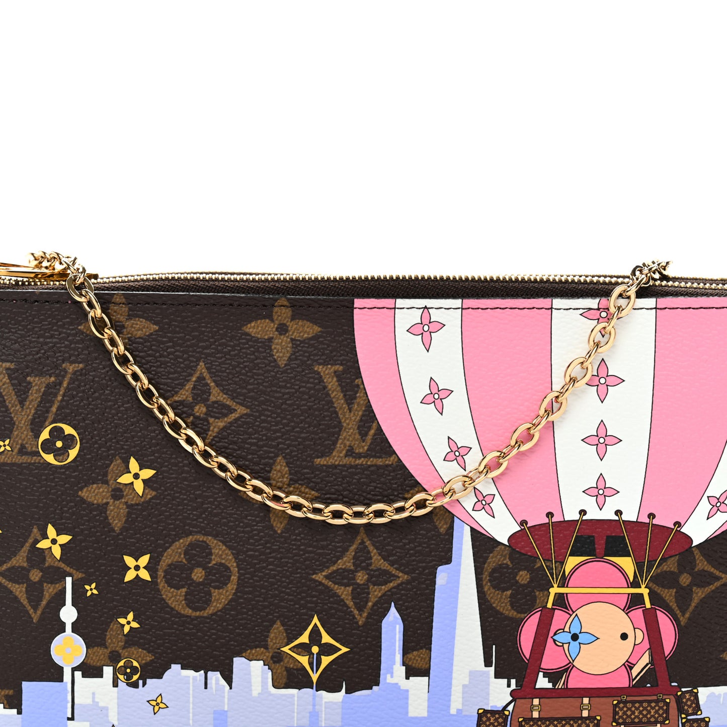 Monogram 2019 Christmas Animation Double Zip Pochette
