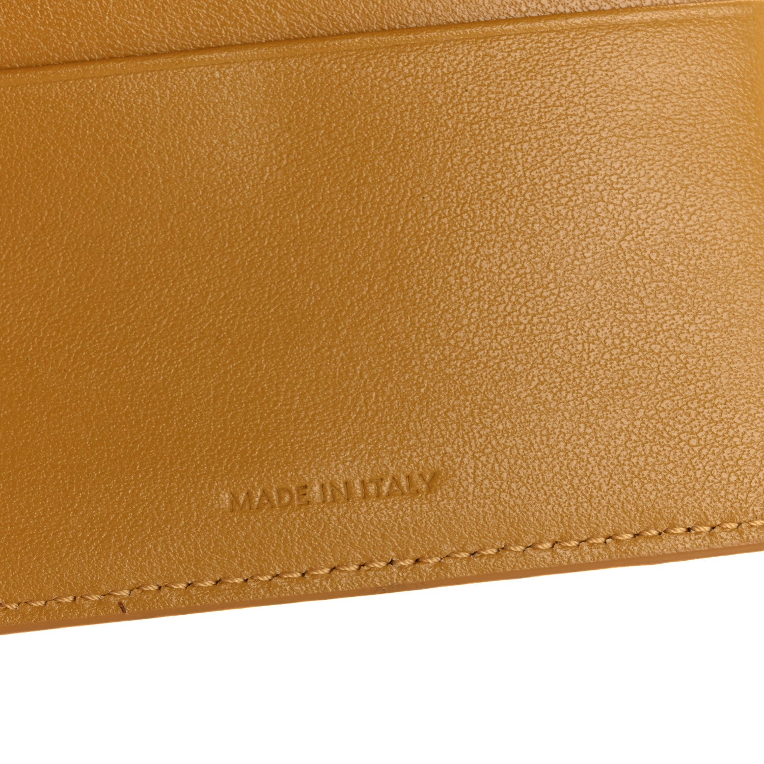 Celine Grained Calfskin Small Tri-Fold Wallet Amber 13 of 20