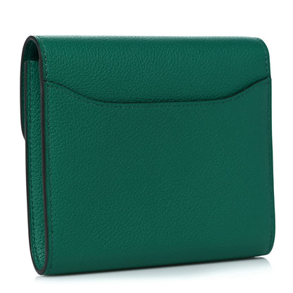 Hermes Evercolor Constance Short Wallet Vert Vertigo 3 of 9