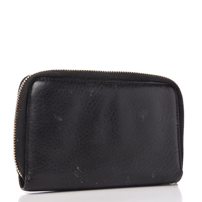 Gucci Pebbled Calfskin Medium Soho Zip Around Wallet Black 3 of 9
