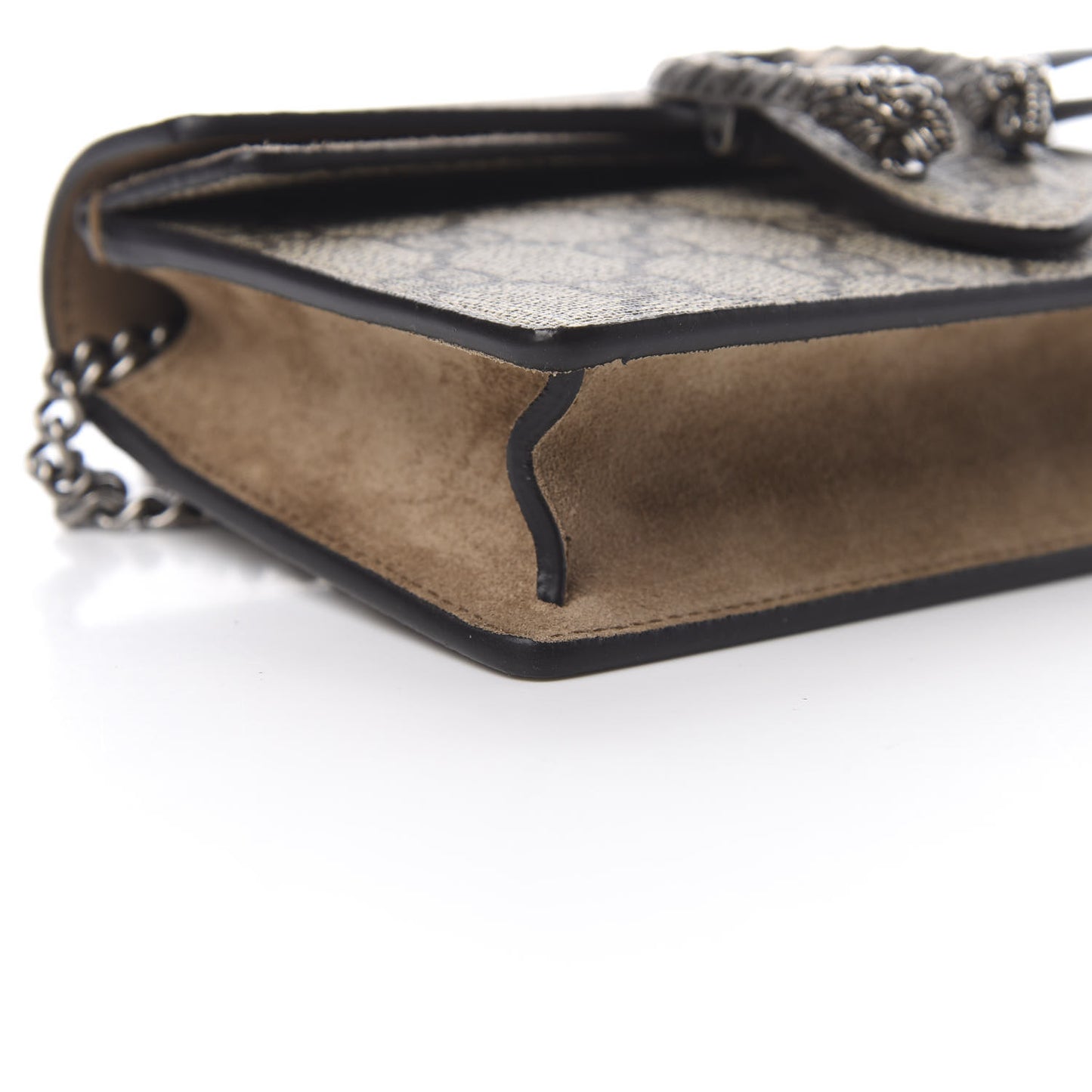 GG Supreme Monogram Super Mini Dionysus Shoulder Bag Taupe