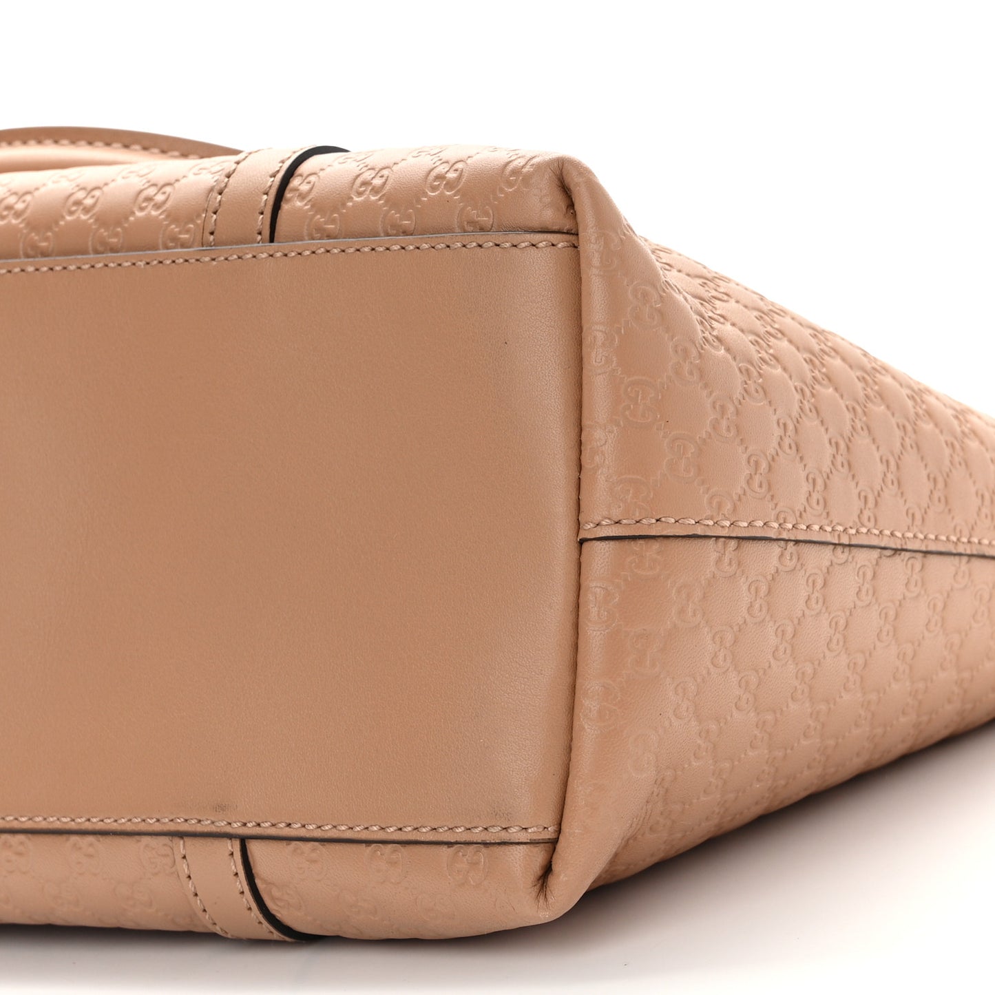 Soft Microguccissima Small Zippered Satchel Camelia