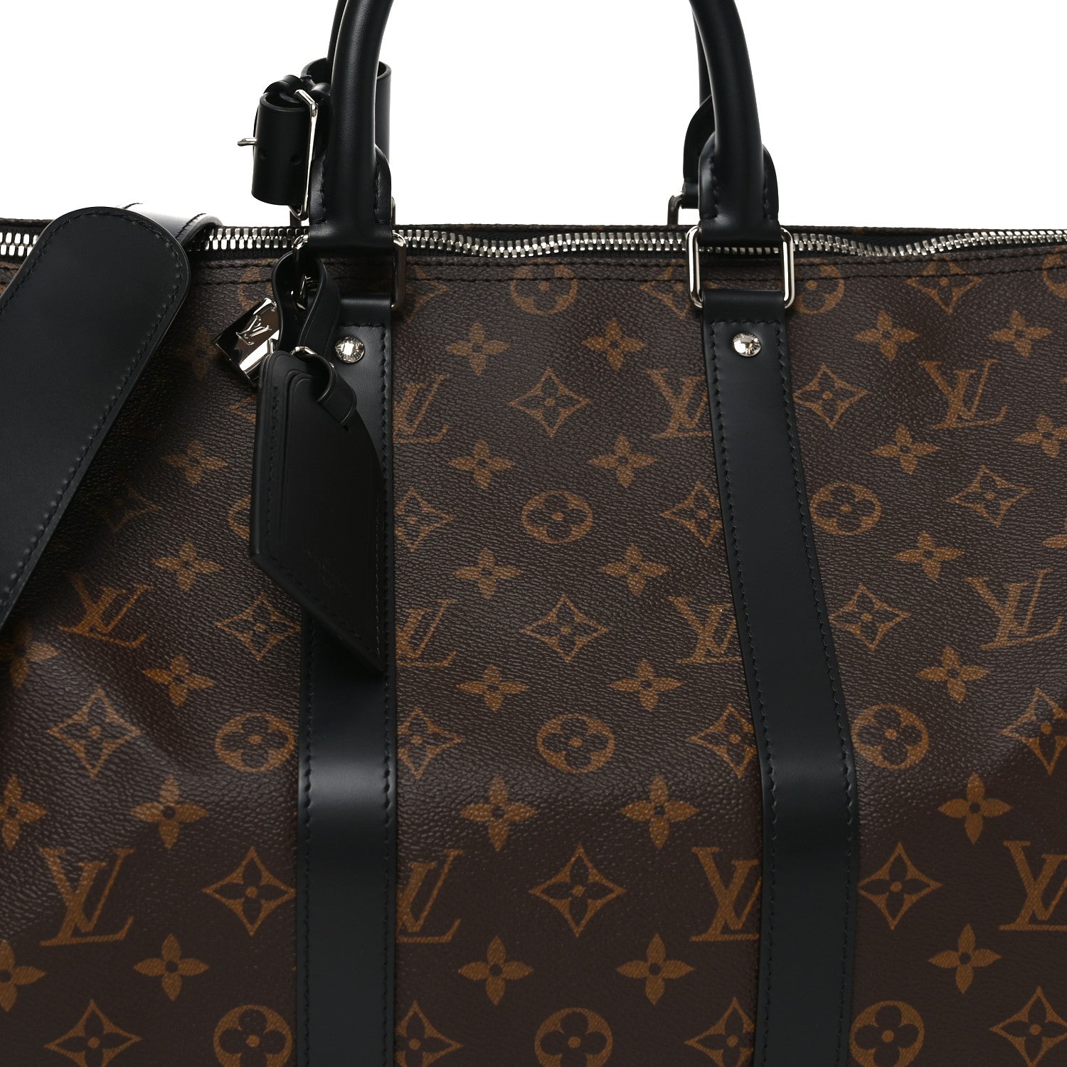 Louis Vuitton Monogram Macassar Keepall Bandouliere 45 6 of 8
