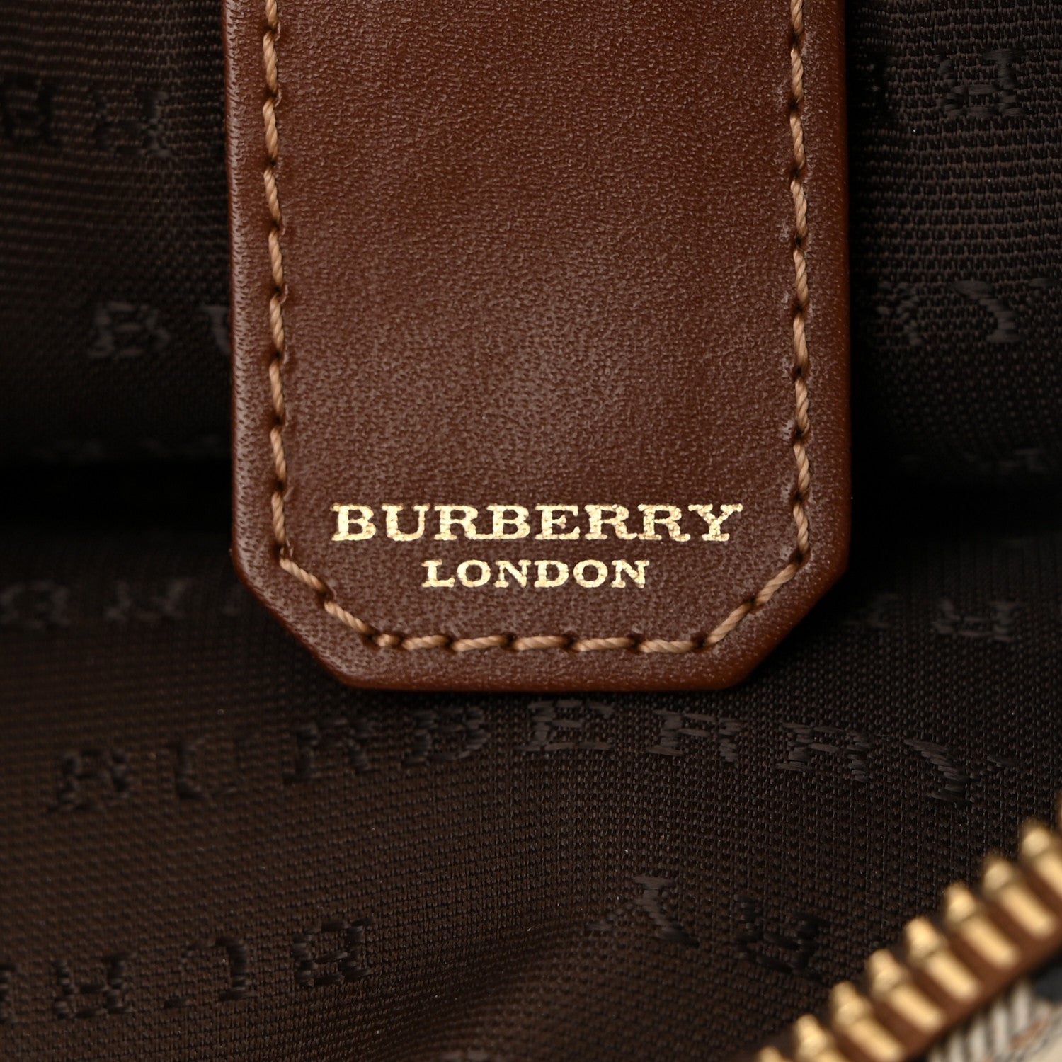 Burberry Haymarket Check Shoulder Bag Tan 6 of 12