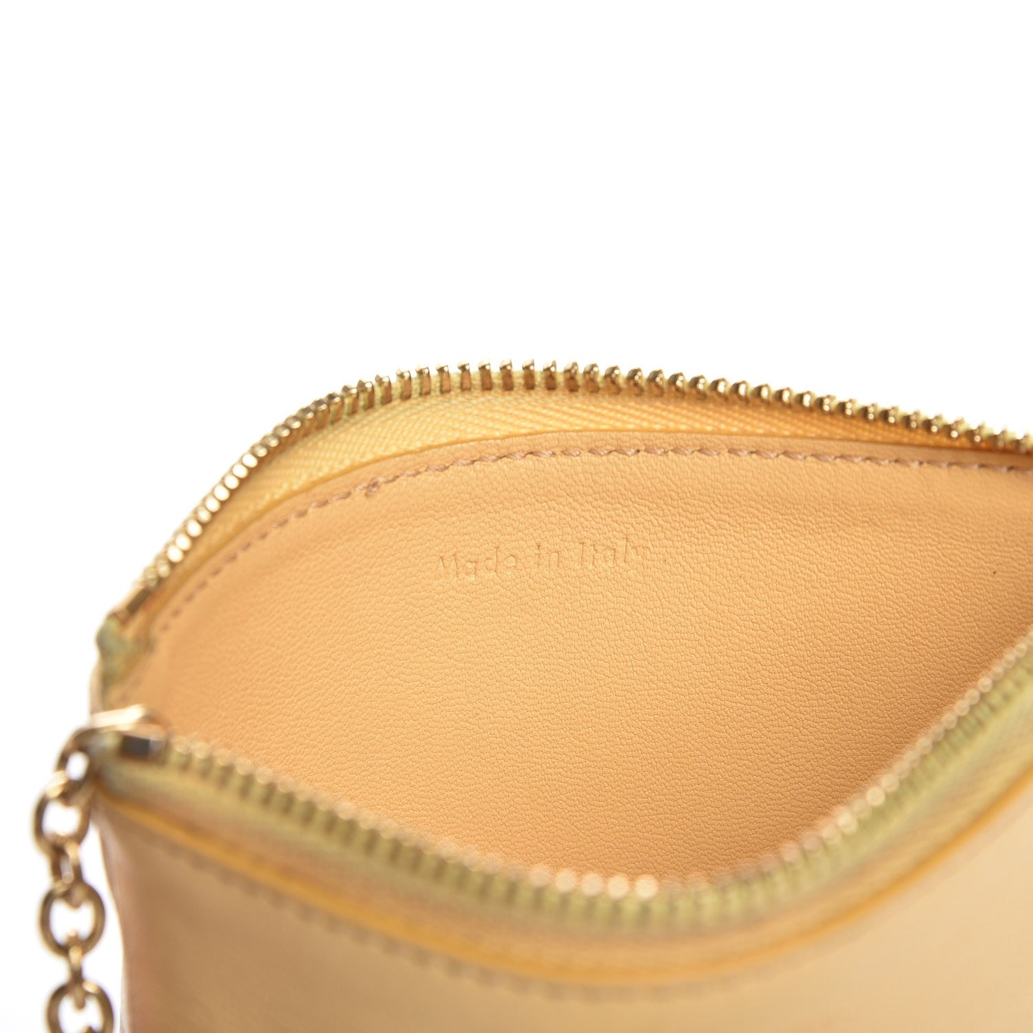 Celine Lambskin Bi-Color Solo Coin Card Case Butter 6 of 10