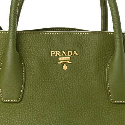 Prada Vitello Daino Shopping Tote Green 7 of 10