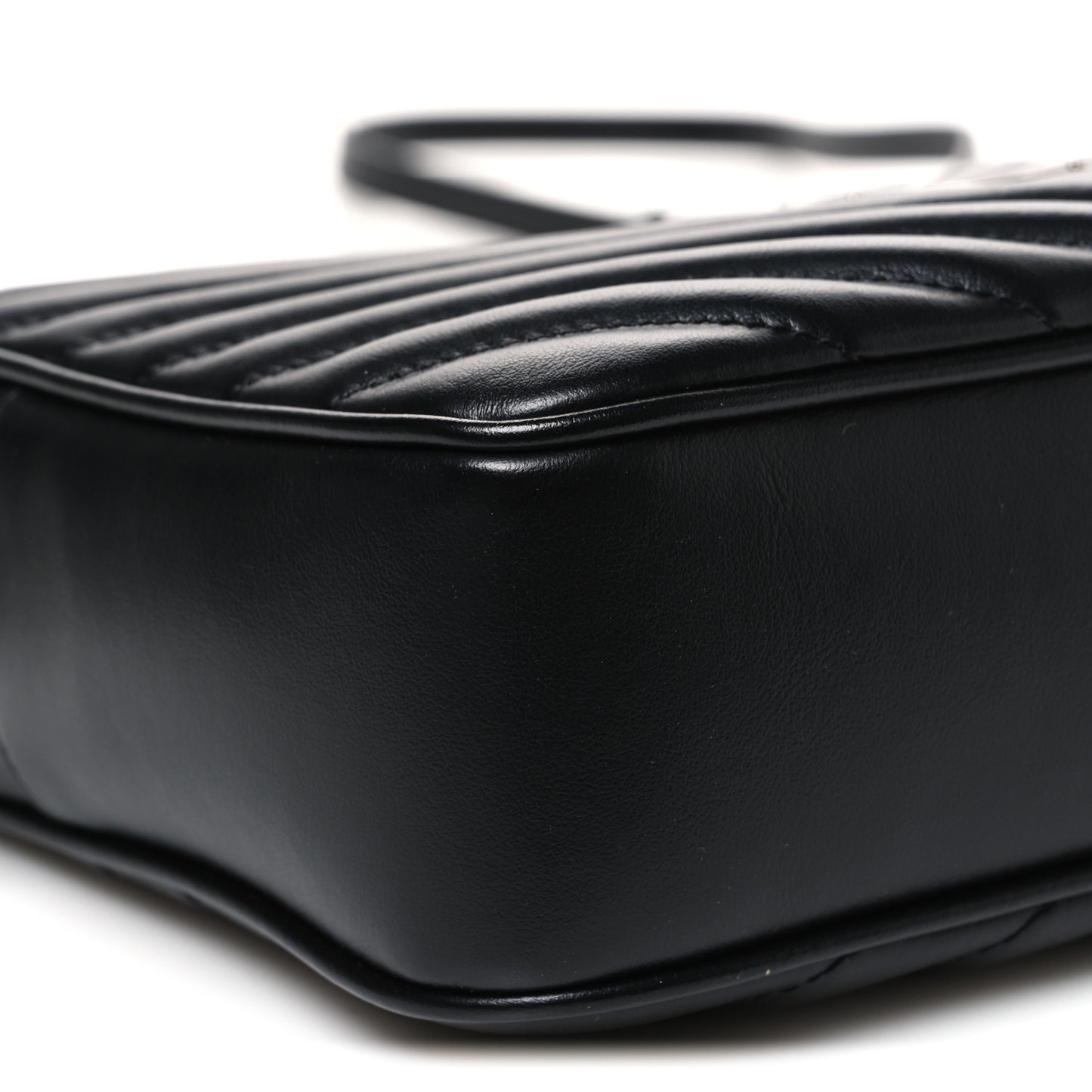 Calfskin Matelasse Monogram Lou Camera Bag Black