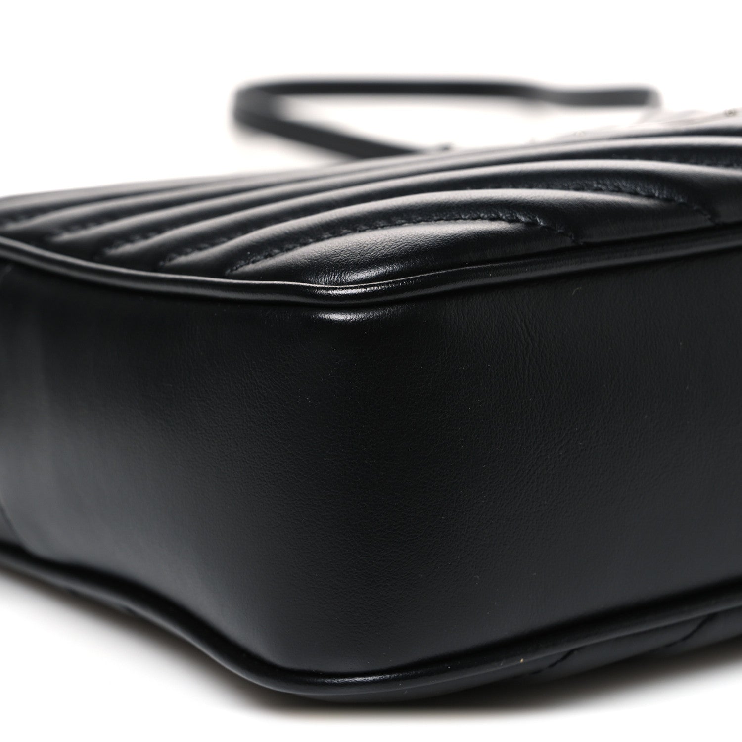 Saint Laurent Calfskin Matelasse Monogram Lou Camera Bag Black 9 of 10