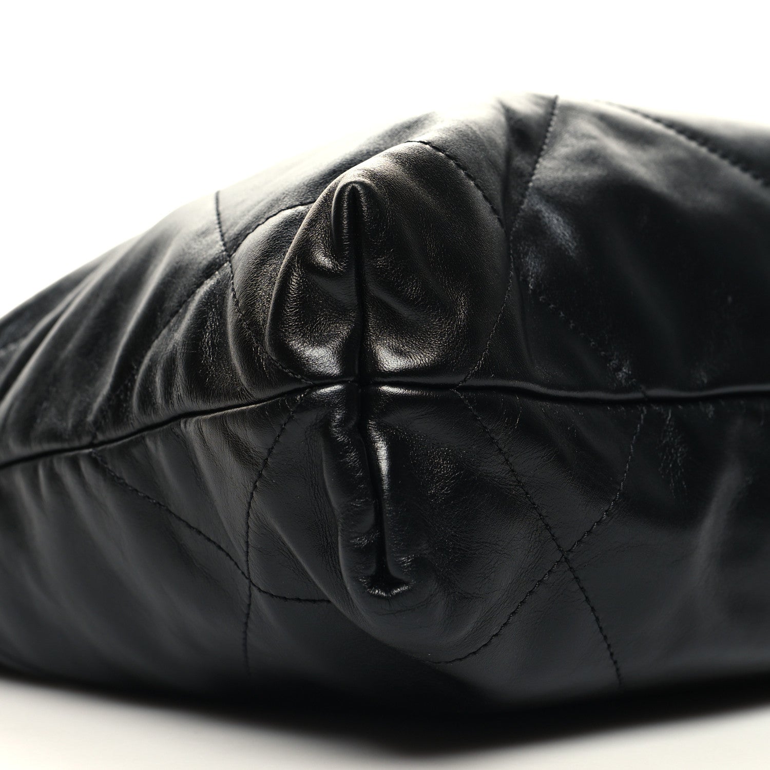 Chanel Shiny Calfskin Quilted Small Chanel 22 Black 11 of 13