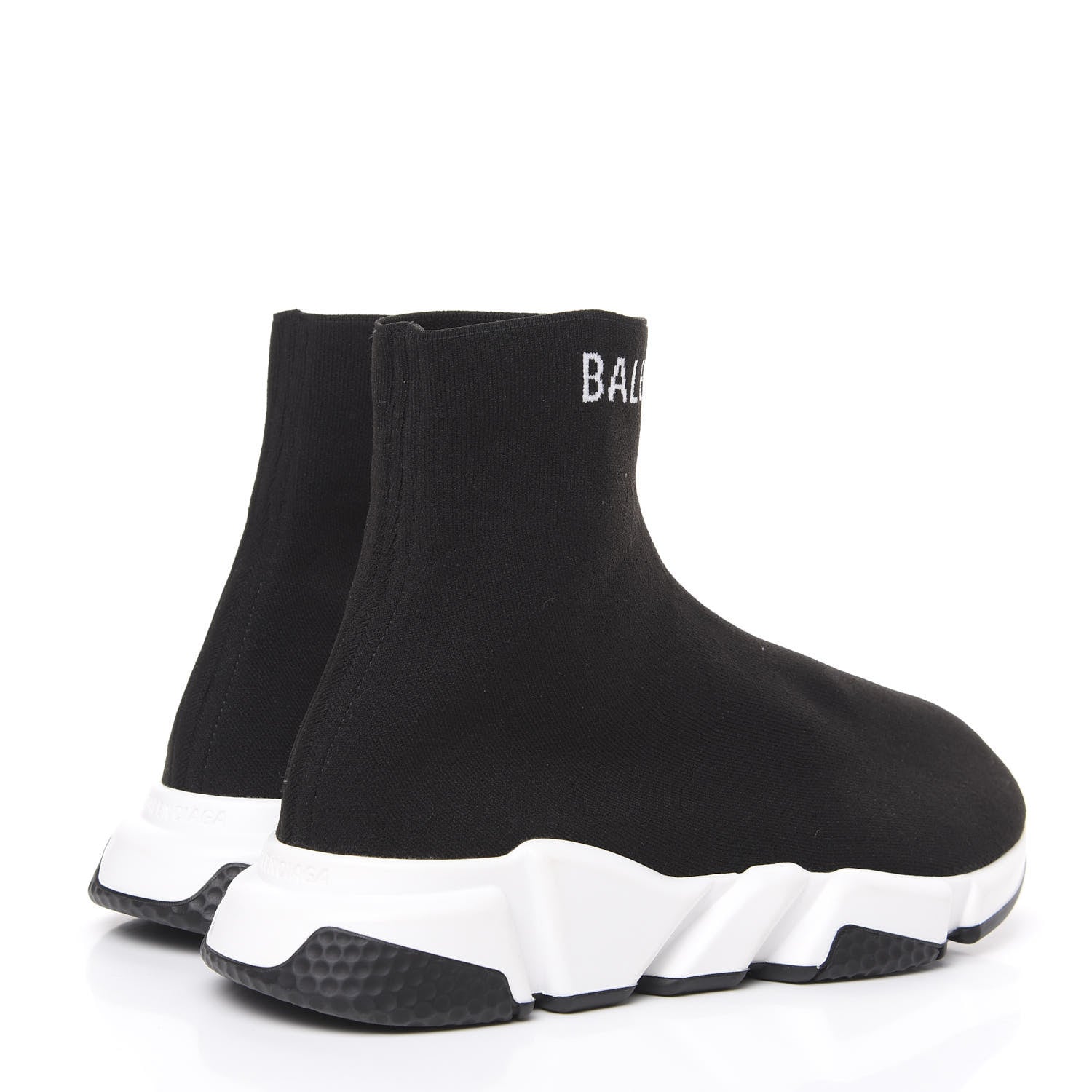 Balenciaga Neoprene Knit Mens Hi Speed Sneakers 41 Black White 4 of 7