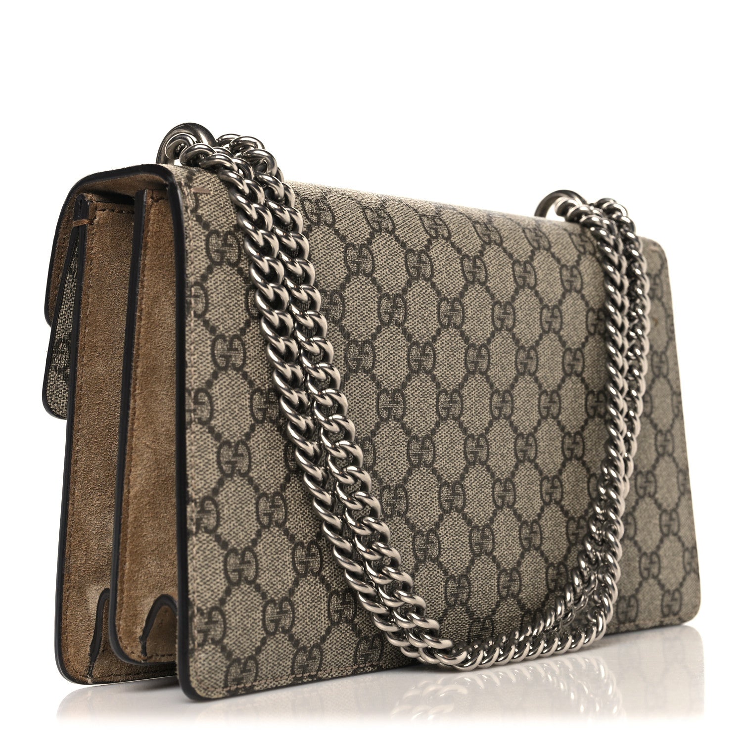 Gucci GG Supreme Monogram Small Dionysus Shoulder Bag Taupe 3 of 11
