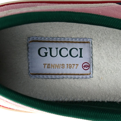 Gucci Canvas Web Womens 1977 Tennis Sneakers 40.5 Wild Rose Mystic White 7 of 11