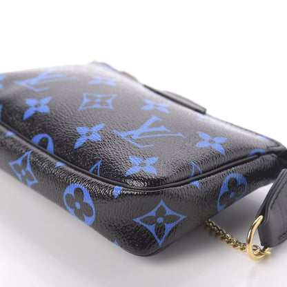 Louis Vuitton Colored Monogram Mini Pochette Accessories Blue Black 9 of 10