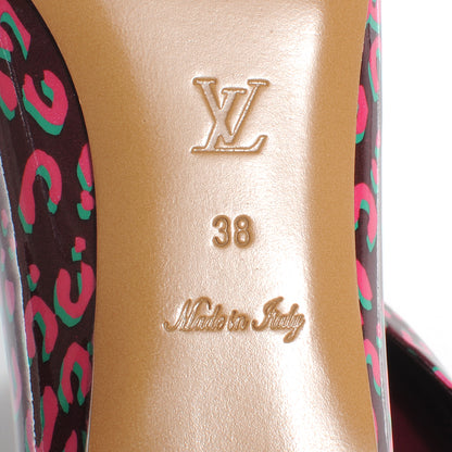 Louis Vuitton Patent Leopard Ballet Flats 38 Rouge Fauviste 6 of 7